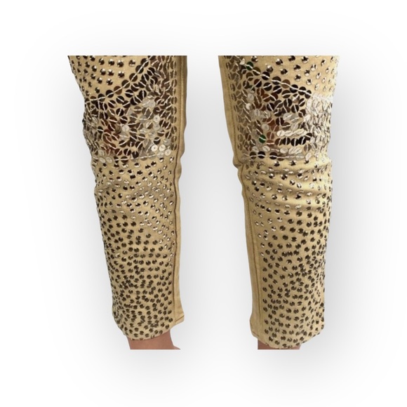 Rare: One Teaspoon ϟ Sequin Iggy Skinny Jeans ϟ Festival Girls Night Date ϟ 26 - Picture 15 of 17